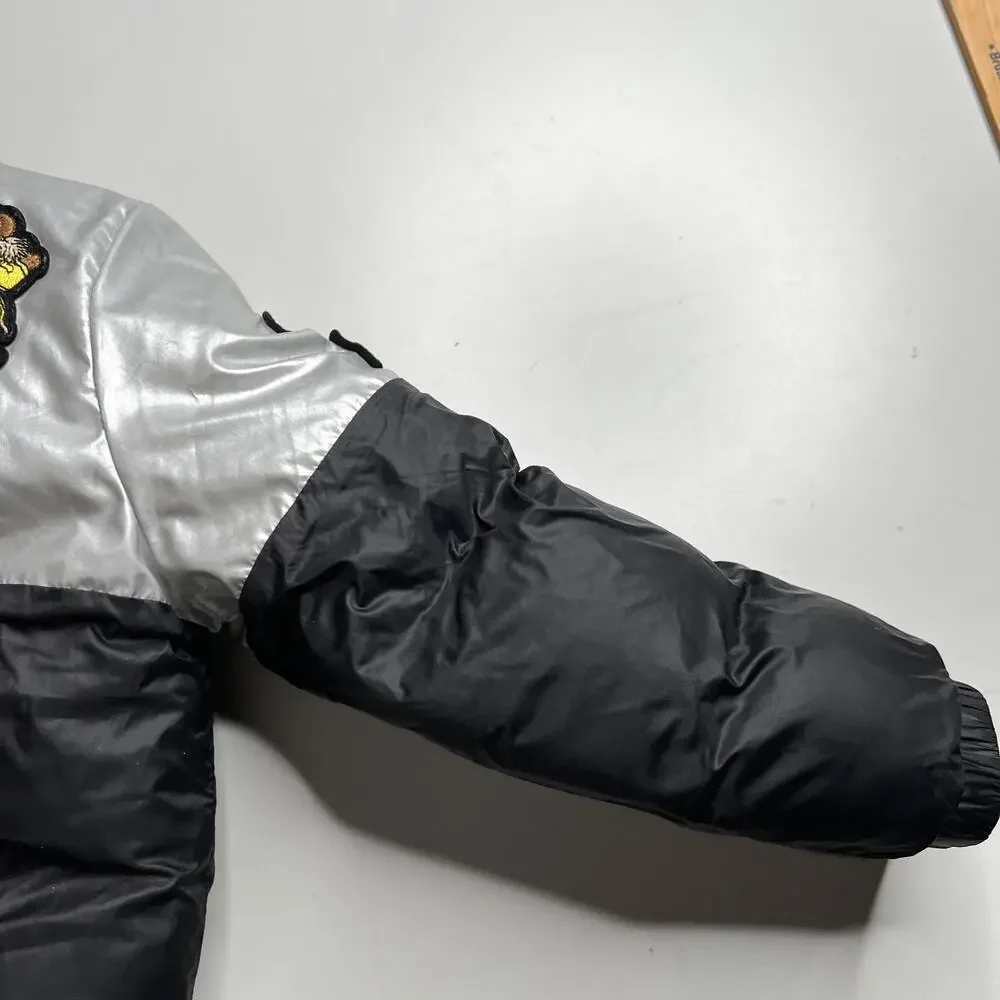Polo Ralph Lauren Jacket Kids‎ 5 Black Silver Down Puffer Polo Bear Colorblock